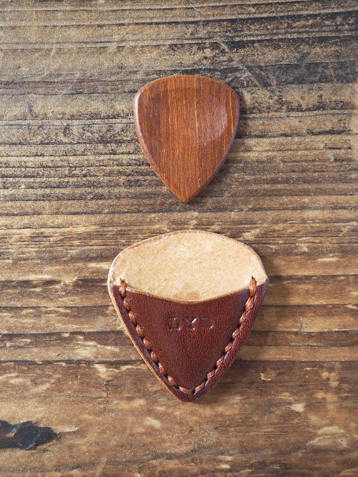 Personalized Teardrop Guitar Pick Holder #Whiskey Brown | Handmade Leather Goods | Personalized Gifts | ES Corner