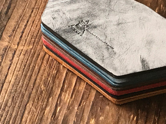 Leather coated with wax | Handmade Leather Goods | gifts for men | gifts for women | ES Corner