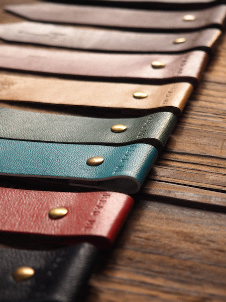 ES Corner Handmade Leather Bookmarks Minimal Style Earth tone