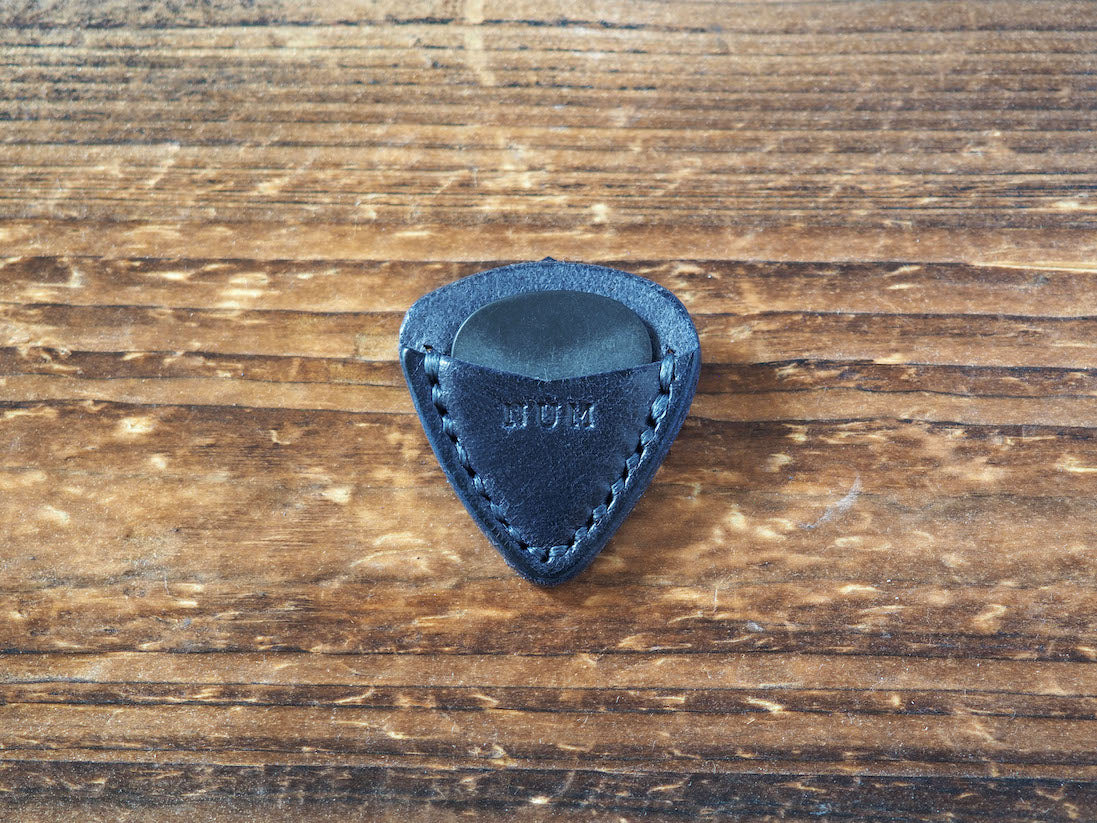 Personalized Teardrop Guitar Pick Holder #Blue | Handmade Leather Goods | Personalized Gifts | ES Corner