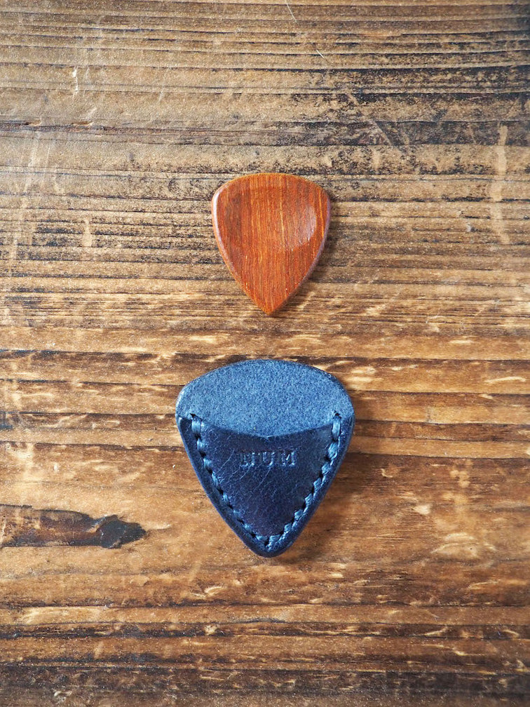 Personalized Teardrop Guitar Pick Holder #Blue | Handmade Leather Goods | Personalized Gifts | ES Corner